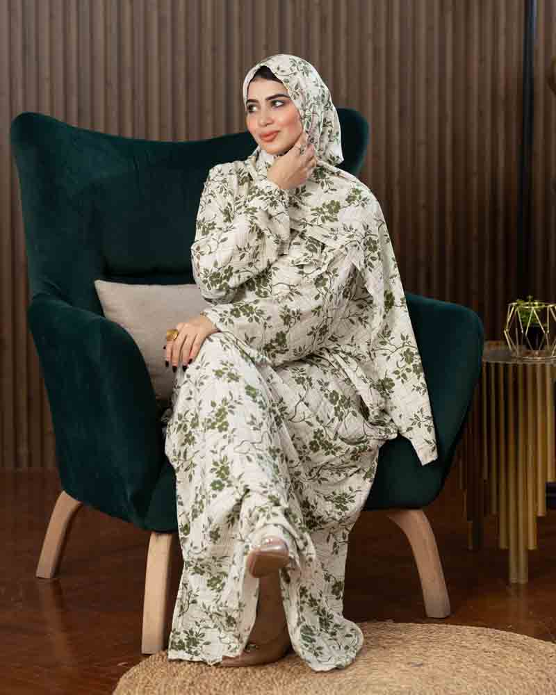 إسدال حريمي نسيج فبران (6)