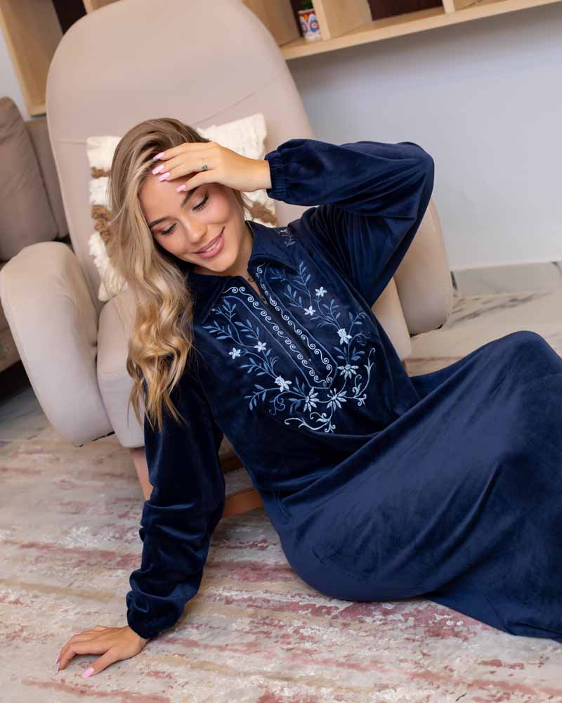 عباية حريمي شتوي مطرزه هايدي (2)