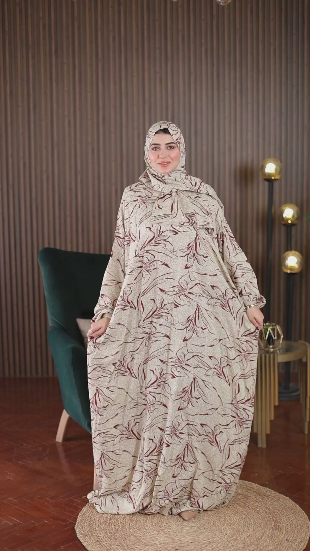 إسدال حريمي نسيج فبران (7)