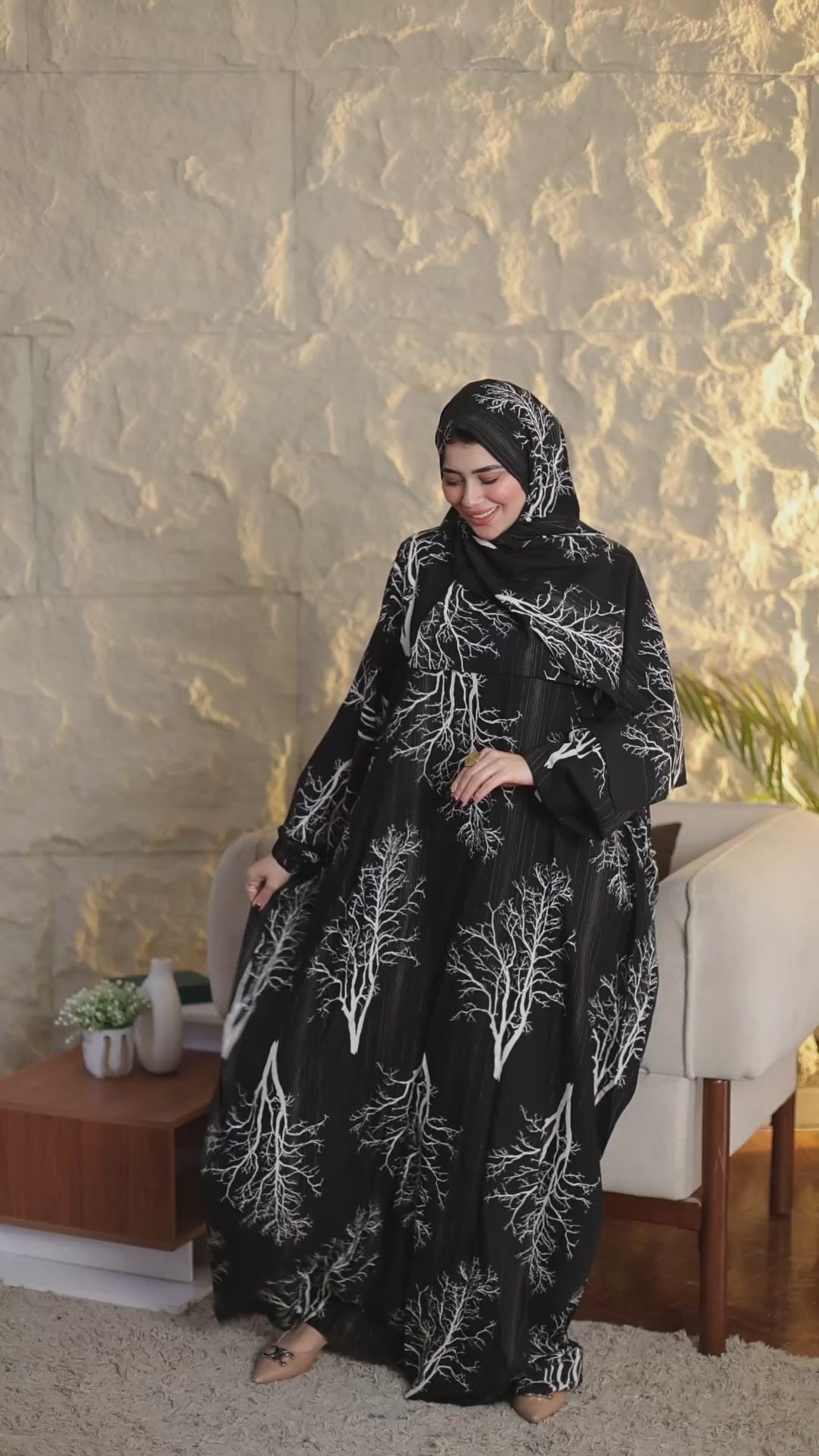 إسدال حريمي نسيج فبران (4)
