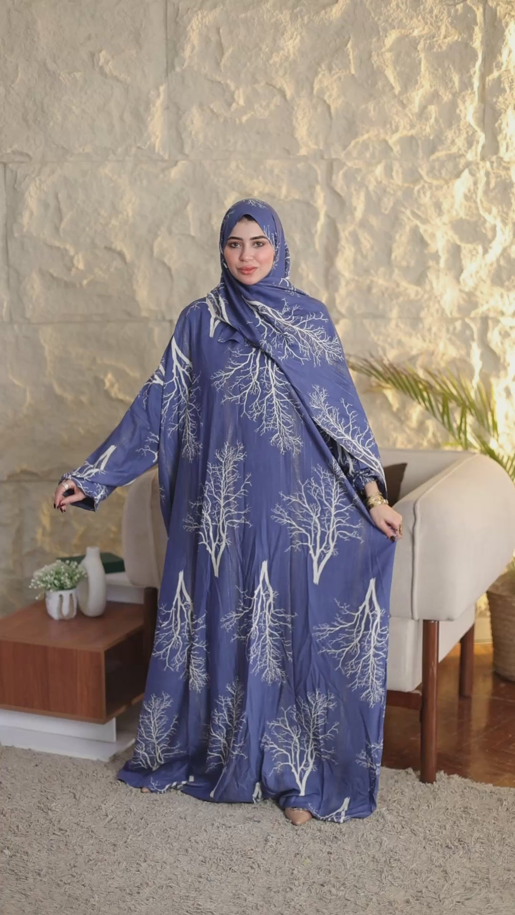 إسدال حريمي نسيج فبران (4)