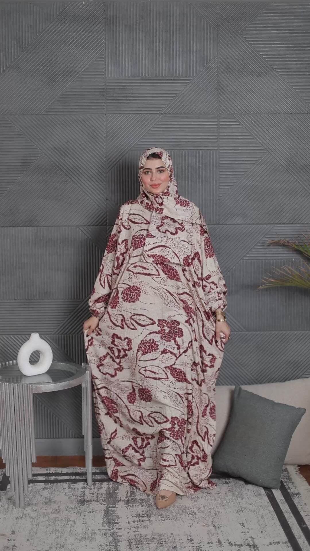 إسدال حريمي نسيج فبران (3)
