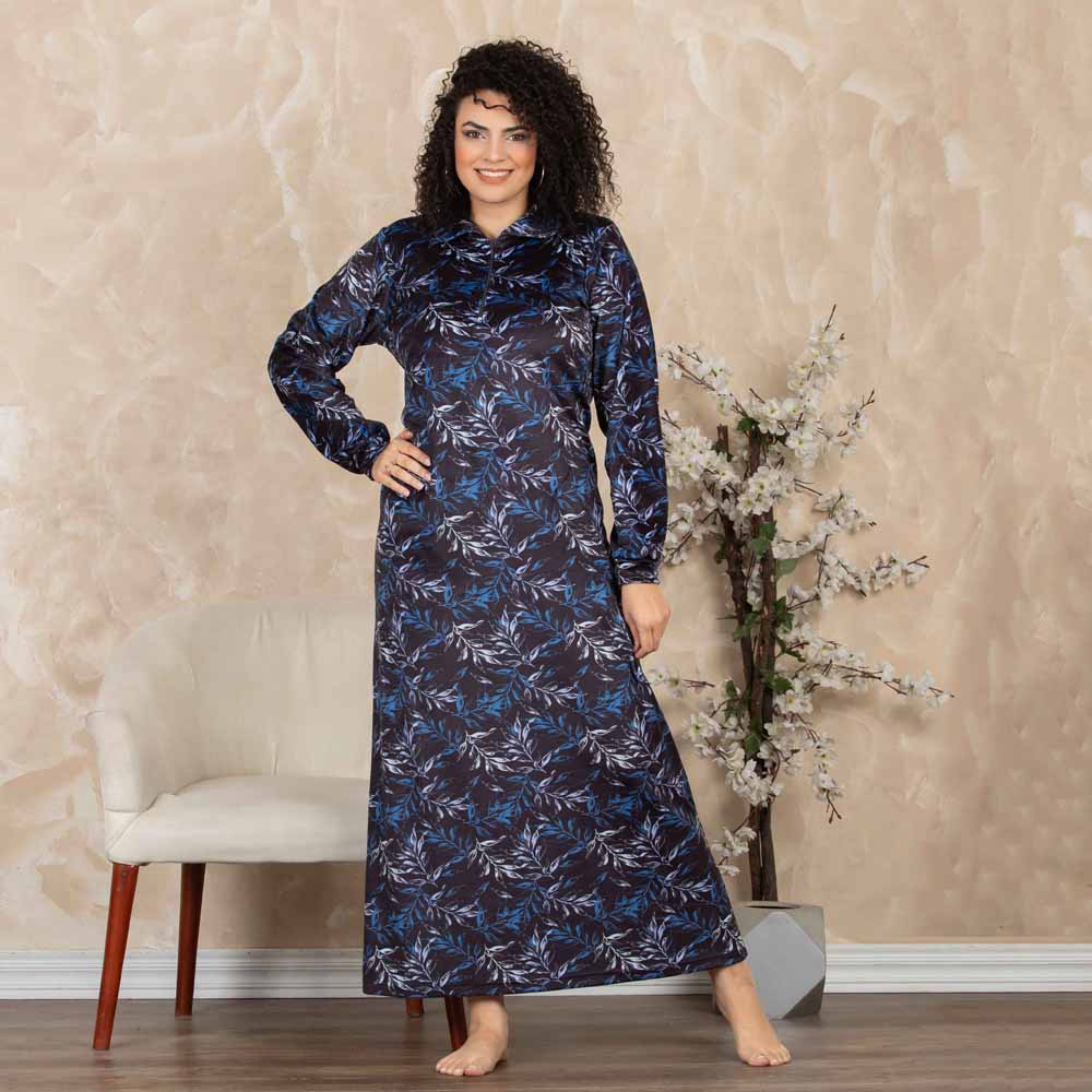 Woman Winter NightGown embroidery 10