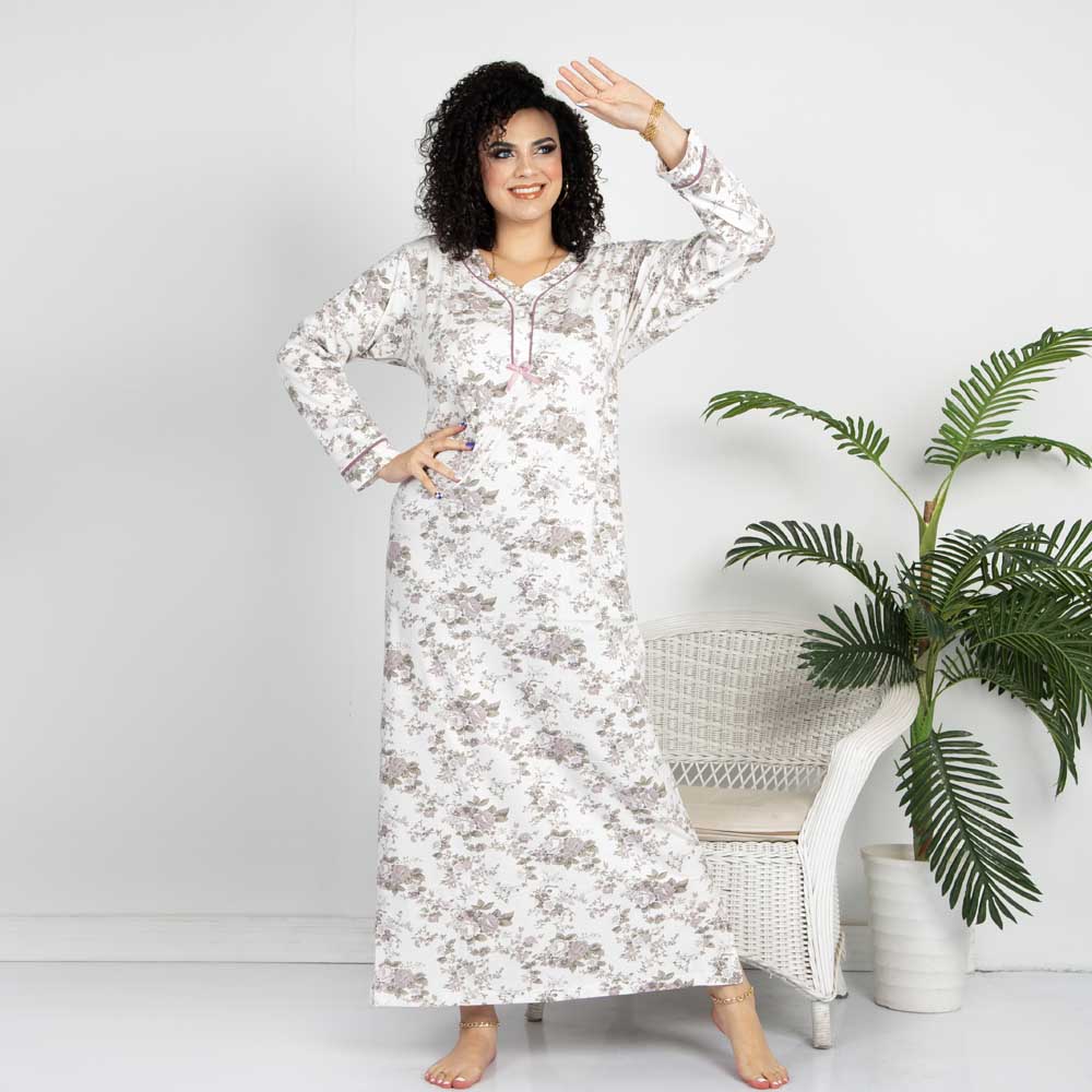 Woman Long Sleeve NightGown 3